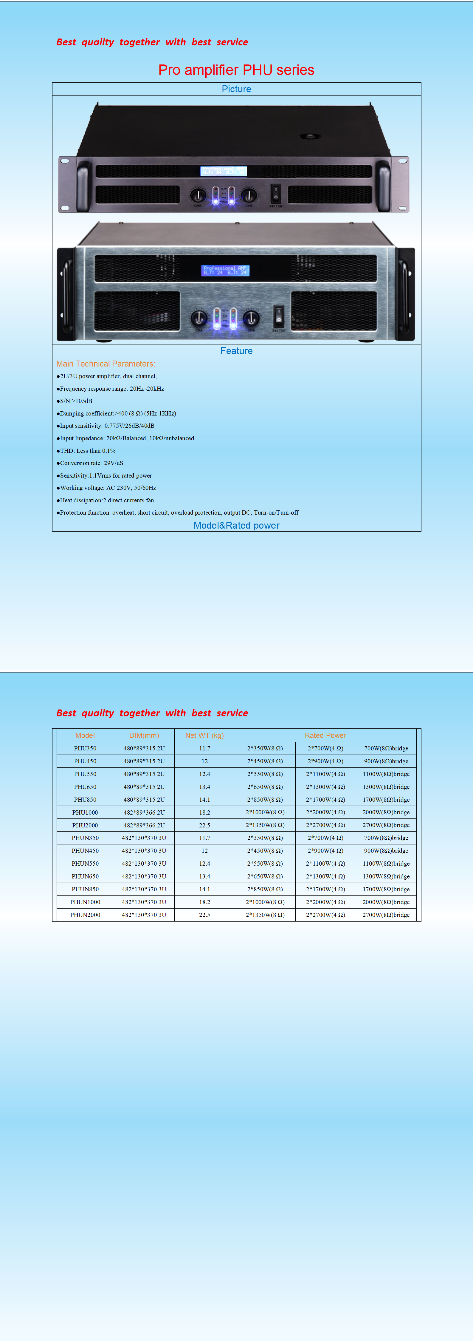 Pro dual channel amplifierU series_01.png